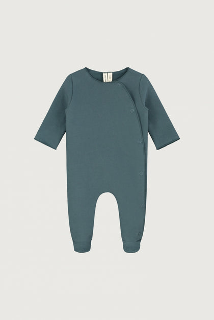Newborn Suit with Snaps | Blue Grey