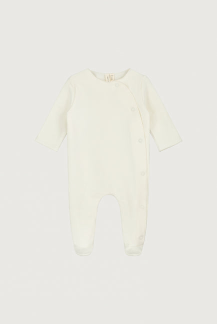 Newborn Suit with Snaps | Cream
