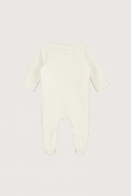 Newborn Suit with Snaps | Cream