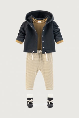 Baby Hooded Cardigan GOTS | Nearly Black