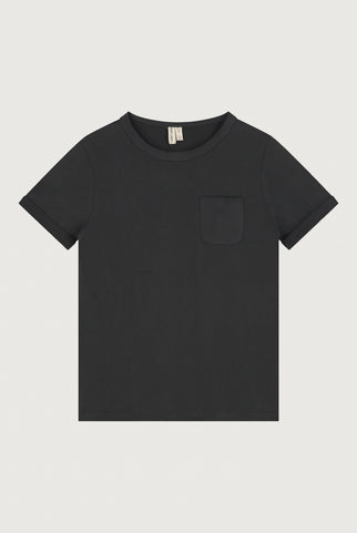 S/S Taschen-T-Shirt | Nearly Black