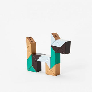 Snake Blocks | Beige/Green