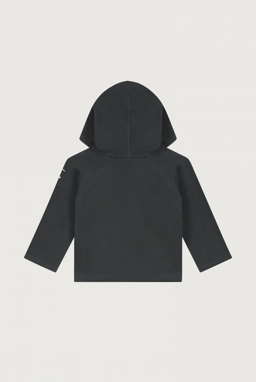 Baby Hooded Cardigan | Nearly Black