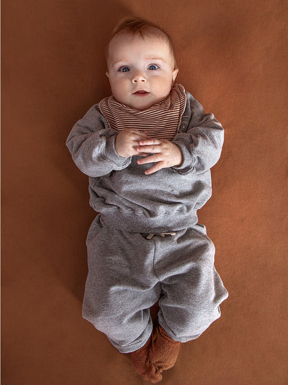 Baby Track Pants GOTS | Grey Melange