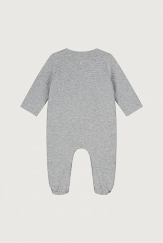 Newborn suit in light grey color