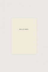 Karte Hello baby. | Cream