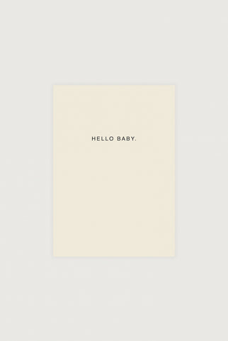 Karte Hello baby. | Cream