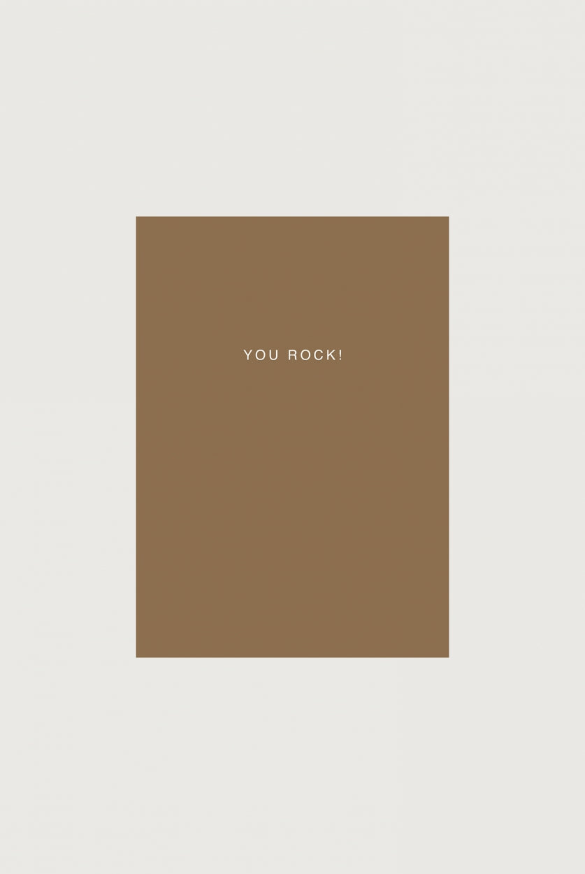 Paper card You rock! | Peanut