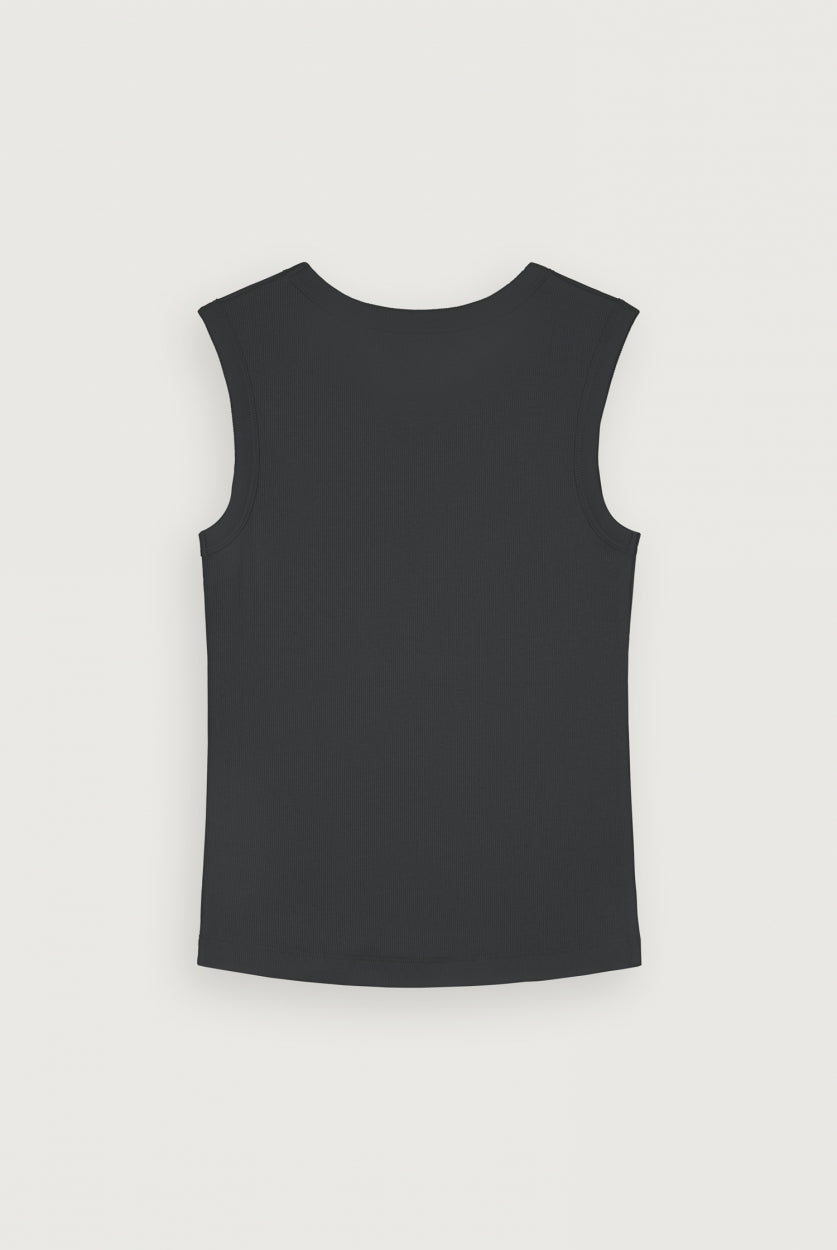 Sleeveless Vest 2-pack Nearly Black